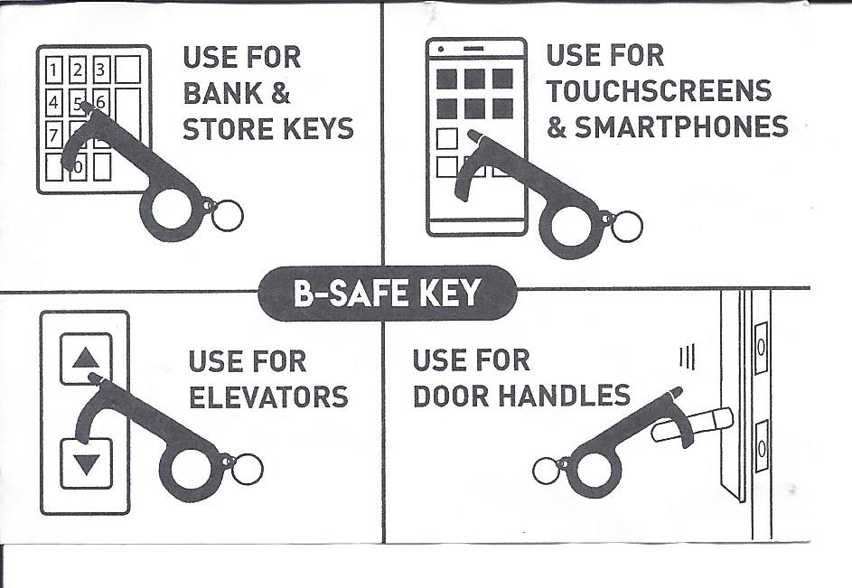 Be Safe Clean Key B Safe Key – Barakat Inspirational Gifts